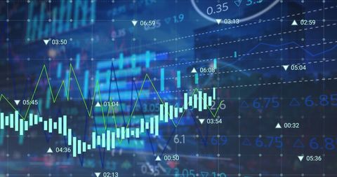Financial Data Overlay with Business Growth Charts in Modern Cityscape - Download Free Stock Images Pikwizard.com