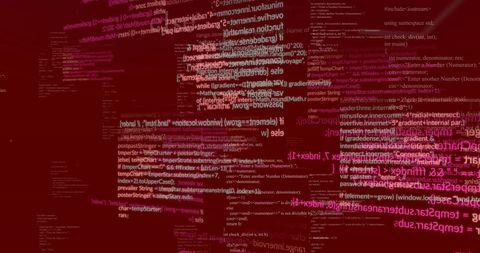 Colorful Floating Code Lines in Futuristic Digital Space - Download Free Stock Images Pikwizard.com