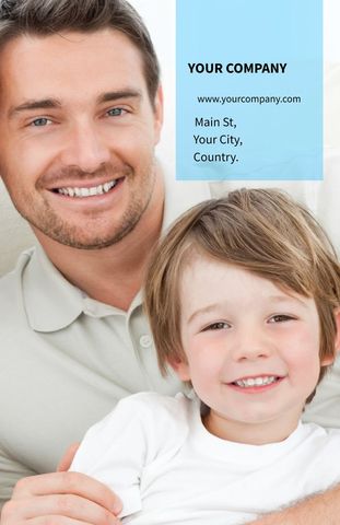 Smiling Father and Son Relaxation at Home Promoting Family Trust