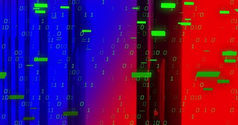 Colourful Digital Data Stream with Binary Code - Download Free Stock Images Pikwizard.com