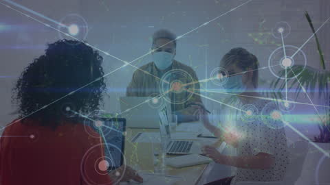 Business Collaboration with Network Connections and Technology Overlay