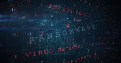 Cybersecurity Alarm with Ransomware Red Alert Display - Download Free Stock Images Pikwizard.com