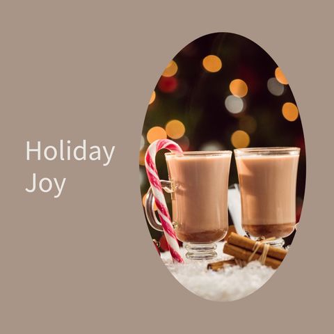 Festive Hot Chocolate with Candy Canes and Bokeh Lights - Download Free Stock Templates Pikwizard.com