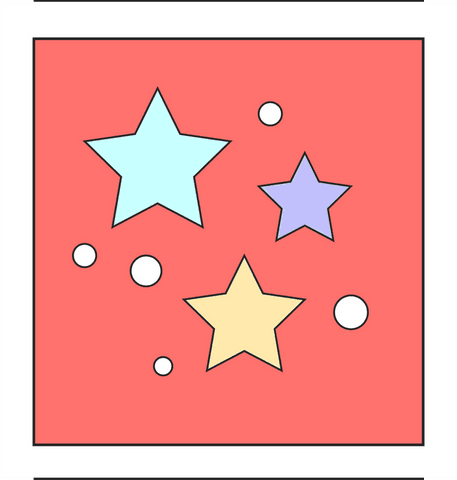 floating pastel stars on bold transparent background - Download Free Stock Videos Pikwizard.com
