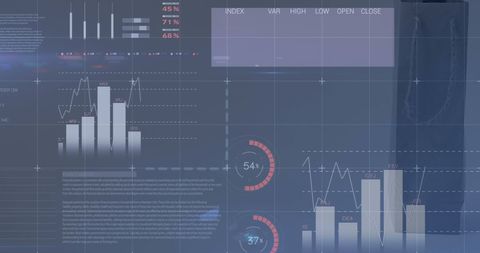 financial analytics display with digital graphs and charts - Download Free Stock Images Pikwizard.com