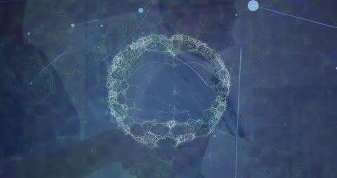 Rotating Brain Hologram with Digital Networking Interface