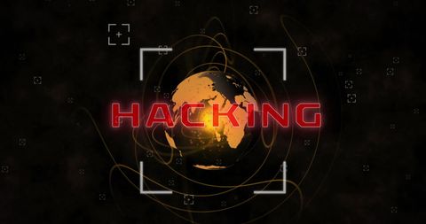 digital hacking crime with globe and cyber elements concept - Download Free Stock Images Pikwizard.com