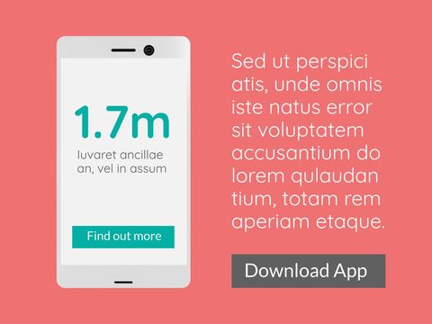mobile app promotion displaying user engagement stats - Download Free Stock Templates Pikwizard.com