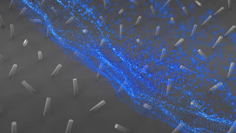 Abstract Animation of Light Particles and Cylinders