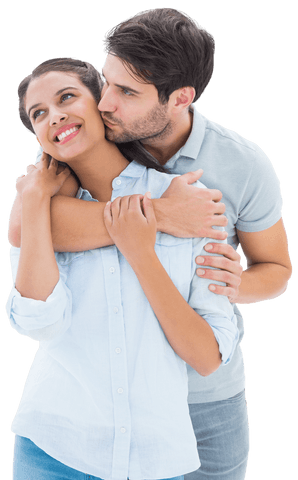 transparent embrace: couple hugging with joyful expressions - Download Free Stock Videos Pikwizard.com