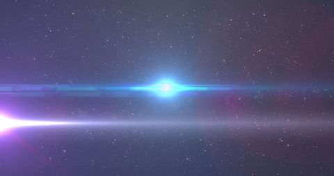 Glowing Blue Light Moving in Starry Galaxy - Download Free Stock Images Pikwizard.com