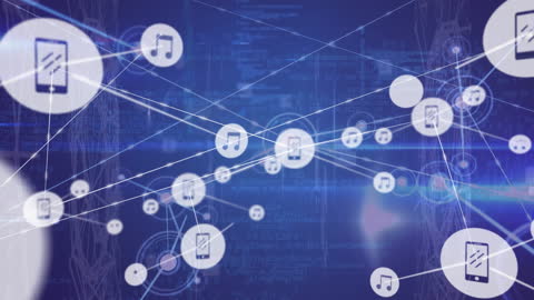 Digital Music Communication Network with Data Streams