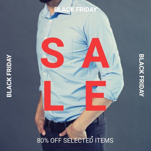 Black friday excitement wardrob fully suits sale event