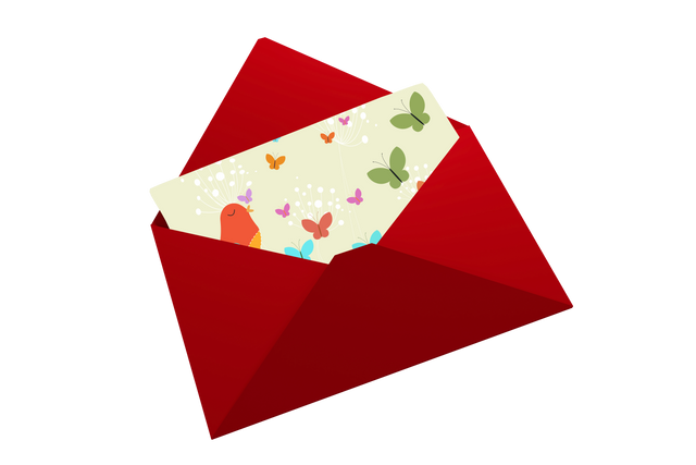 Red Envelope and Card with Butterfly Patterns on Transparent Background - Download Free Stock Videos Pikwizard.com