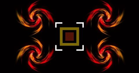 Futuristic Digital Interface with Vibrant Red Swirls - Download Free Stock Images Pikwizard.com