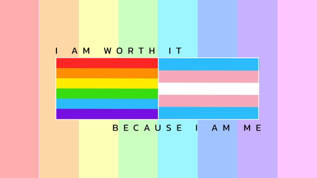 Inspirational Pride Flags Poster with Motivational Quote - Download Free Stock Templates Pikwizard.com