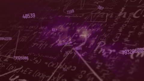 Innovative Animated Math Formulas with Digital Light Trails