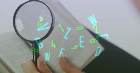 Dynamic Learning Concept with Magnifying Glass Over Text - Download Free Stock Images Pikwizard.com