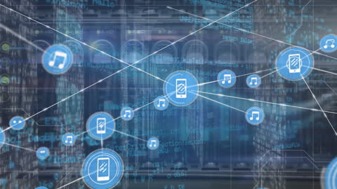 Digital Data Networking in a High-Tech Server Room