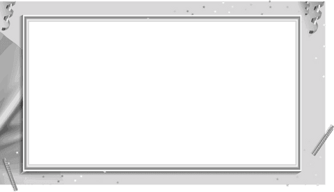 elegant silver party frame with festive accents transparent background - Download Free Stock Videos Pikwizard.com