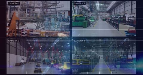 Industrial Facility Surveillance with Automated Guided Vehicles