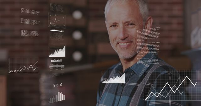 Senior Businessman Analyzing Data Visualizations in Office - Download Free Stock Images Pikwizard.com