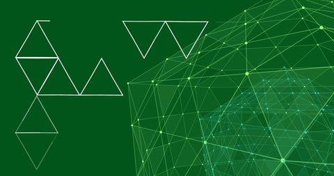Global Connections with Data Points and Triangular Design - Download Free Stock Images Pikwizard.com