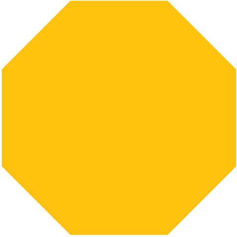 yellow abstract octagonal shape on transparent background - Download Free Stock Videos Pikwizard.com