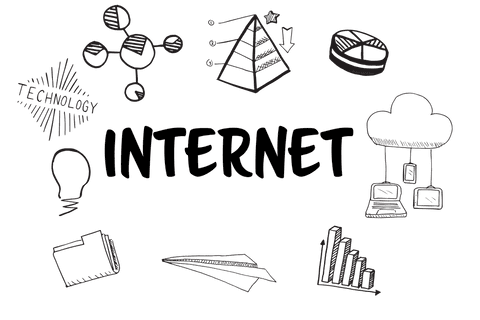 transparent digital network icons illustrating internet connectivity - Download Free Stock Videos Pikwizard.com