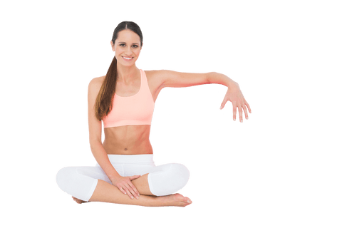 smiling woman practicing yoga and pilates on transparent background - Download Free Stock Videos Pikwizard.com