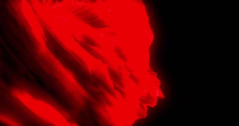 Vibrant Red Abstract Light on Black Background