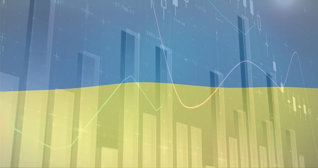 Data Analytics Over Ukraine Flag Representing Economic Insights - Download Free Stock Images Pikwizard.com