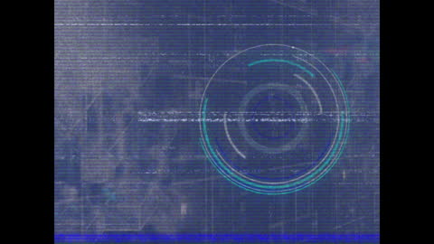 VHS Glitch and Data Processing Background Animation