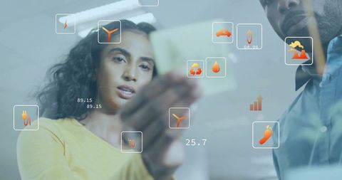 Business Team Collaborating on Innovative Sustainability Strategy