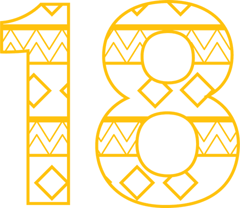yellow textured number 18 on transparent background - Download Free Stock Videos Pikwizard.com