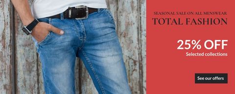 Casual Style Menswear Seasonal Sale Advertisement