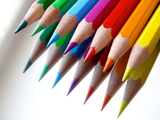 Color draw colored pencils mirroring - Download Free Stock Photos Pikwizard.com