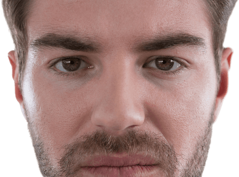 transparent close-up of serious man's face - Download Free Stock Videos Pikwizard.com