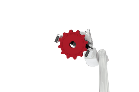 Transparent Robotic Arm Clutching Red Gear on White - Download Free Stock Videos Pikwizard.com