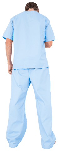 Caucasian Male Doctor in Light Blue Scrubs on Transparent Background - Download Free Stock Videos Pikwizard.com