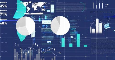 Digital Interface with Global Connections and Data Analytics Visualization - Download Free Stock Images Pikwizard.com