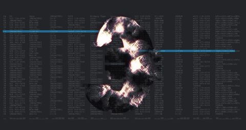 Digital euro symbol with data overlay for financial technology