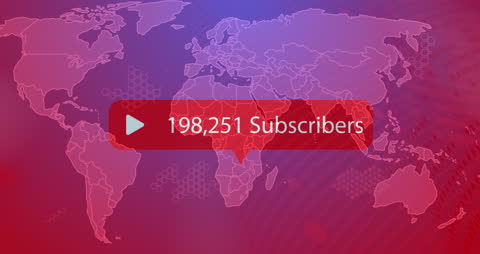 Global Social Media Growth Visual with World Map