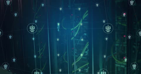 AI Network Visualization Over Modern Datacenter Servers