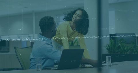 Professionals Collaborating at Office Workspace