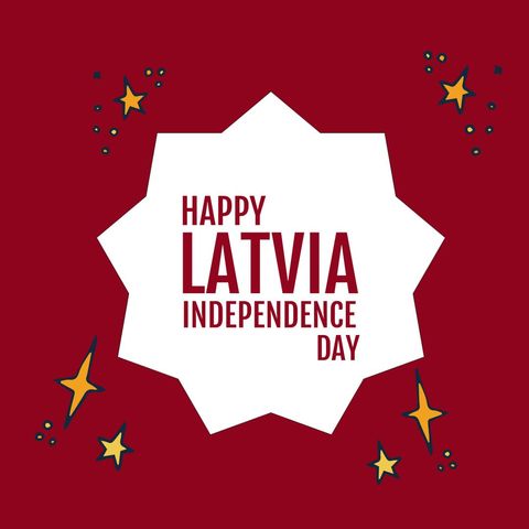 Latvia Independence Day Celebration with Starry Background - Download Free Stock Templates Pikwizard.com