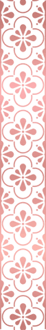 floral decorative border with pink motifs on transparent background - Download Free Stock Videos Pikwizard.com