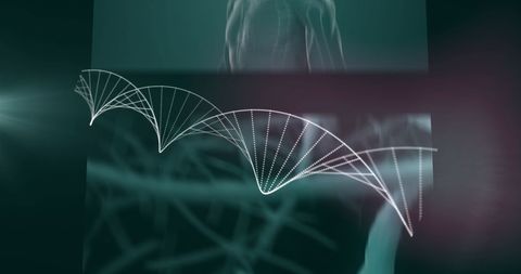abstract dna strand with scientific research background - Download Free Stock Images Pikwizard.com