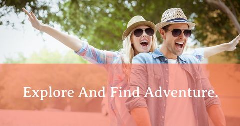 Joyful Couple Embracing Adventure and Travel