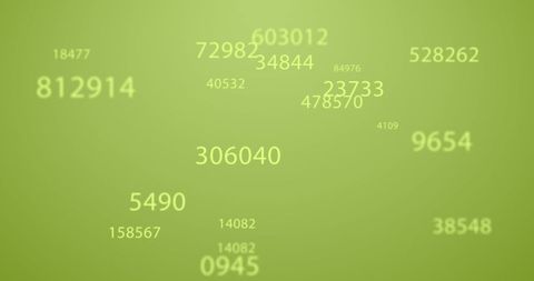 Digital Interface Displaying Random Number Sequence - Download Free Stock Images Pikwizard.com